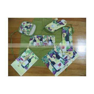 Wholesale High Quality Fashion Complete Kitchen Textile Set photo-3