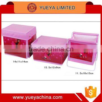 Sweet Pink Mini Storage Box Case Set of 3 photo-4