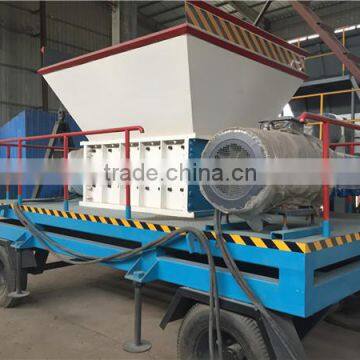 Mobile type scrap metal shredder/metal plate crusher machine for sale