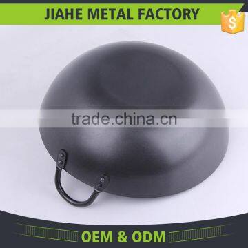 FDA LFGB Certificate Single Handles Carbon Steel Chinese Wok