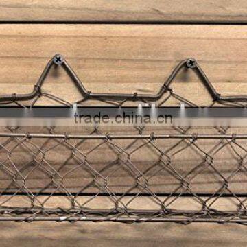 Bottle Cap Wide Metal Wire Basket With Screws photo-2