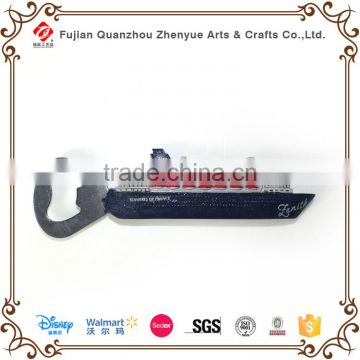 Artificial polyresin bottle opener