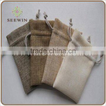 Cheap natural jute for gift /jewel bag