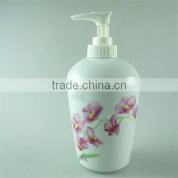 Deco Floral Ceramic Lotion Bottle, Lotion Dispenser With PVC Gift Box Promotional Package photo-4