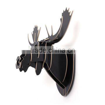 Moose Head 3D Wooden Construction Puzzle Kit photo-5