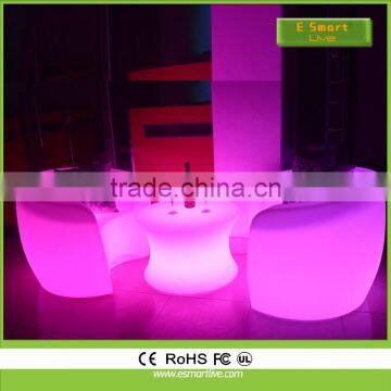 led plastic portable bar table counter furniture