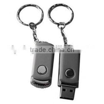 mini metal button keychain USB stick 1GB to 64GB