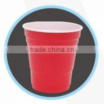 285ml / 7g red Color christmas ps plastic cup