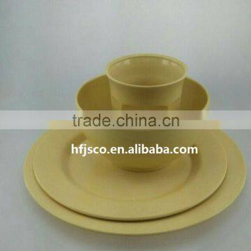 Compostable FDA certificated new products 2016 Bamboo Fiber Dinnerware Sets