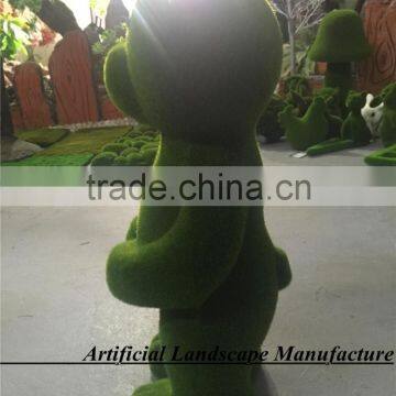 High Quality Green Moss Bear,fake Green Grass Moss Animal Lovely Moss in Guangzhou photo-2