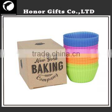 Popular Bakeware Tool Food Grade Muffin Silicone Baking Cup Molds photo-5