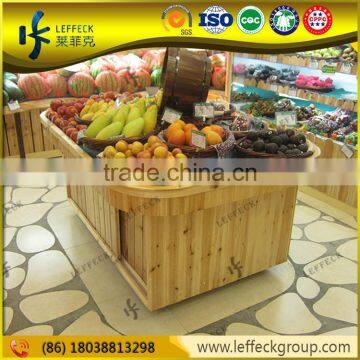 Department store portable fruit display stand shelving for vegetables