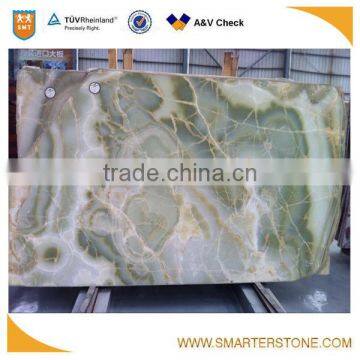 Most competitive slab green onyx price foor luxury hotel