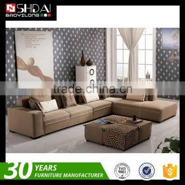 Contemporary Grey Fabric Sectional Sofa w Chaise and Pillows Modern Design Couch G1126 photo-4