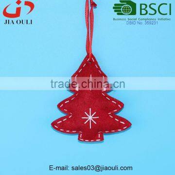 BSCI Audit Factory Cheap Price Christmas decoration Felt Ornaments non-woven hanging tree