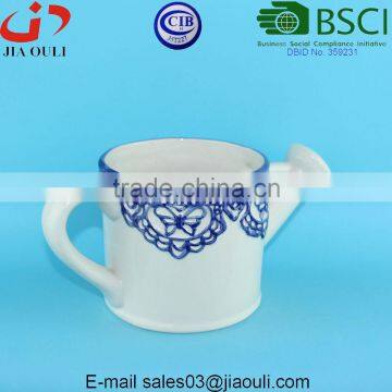 BSCI Audit Factory Under Glazed Ceramic Watering Pot for Flowers photo-5