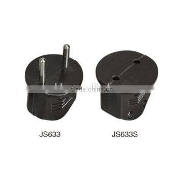 Universal Travel Adapter Male and Female Industrial Plug Socket 2 Round Electric Pin Plug Convert to 2 Flat photo-6