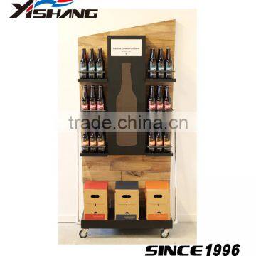 Multifunctional Display Stand Metal Wood Display Rack for Your Brand