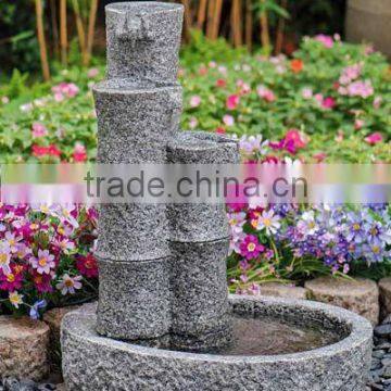 Outdoor granite water fountain