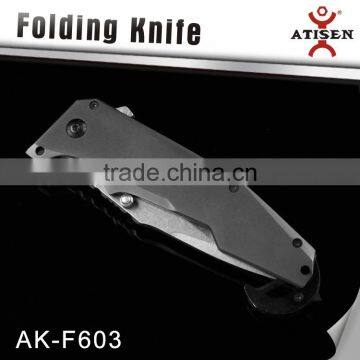 7cr17 Stainless Steel Titanium Coating Camping Knife Folding Knife Tools photo-3
