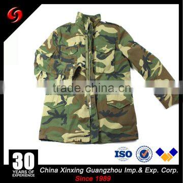 Civilian M65 field jacket in Woodland Camouflage Windproof camo military army uniform