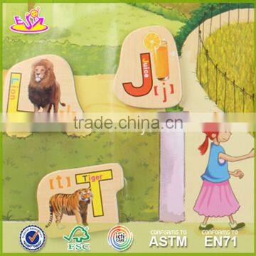 Wholesale Preschool Wooden Magnetic Puzzles for Toddlers Funny 28 Pieces Wood Magnetic Puzzles for Toddlers W14J001 photo-3