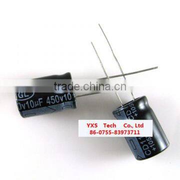Electrolytic Capacitor 10UF 450V 12X20MM Capacitor Electronic Components photo-2