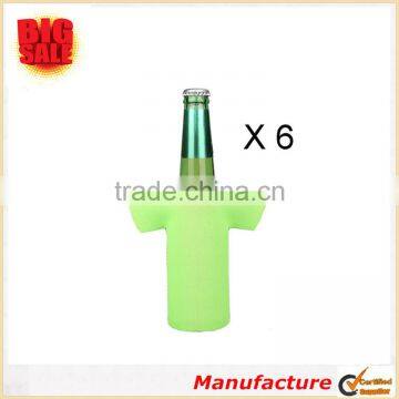 Collapsible Neoprene T - Shirt Shaped Beer Sleeve Customized Outdoor Beer Sleeves photo-4