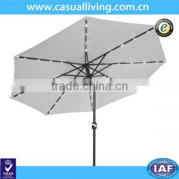 9ft Market LED Light Sun Proof Patio Umbrella