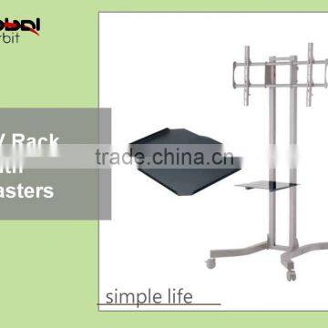 New Design Modern Metal TV Bracket, Adjustable Movable TV Cart Stand photo-5