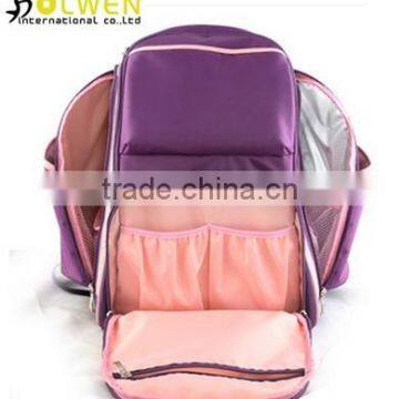 Hot Selling Nylon Diaper Backpack Bag for Outdoor