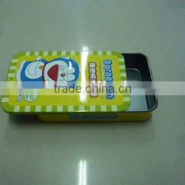 Metal Cute Sliding lid Chewing Gum Tin Case