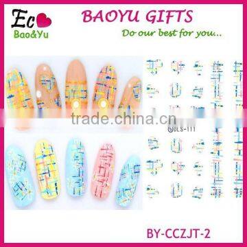 Hogift Hot Selling Flower Nail Sticker,3D/Water Printing Japan Fashion Nail Art Decals photo-3