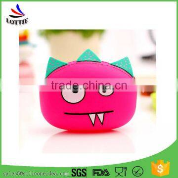 New Design Silicone Coin Bag Lovely Silicone Coin Wallet Cute Silicone Coin Case for Children photo-2