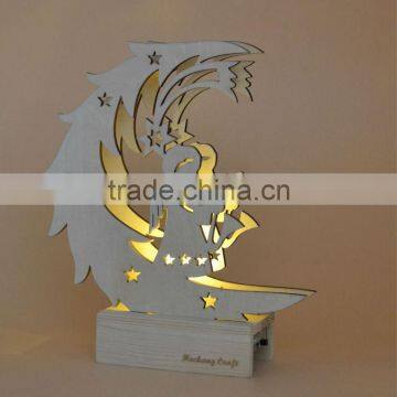 2015 Newest Top Quality Wooden Christmas Decor Gift With Light photo-2