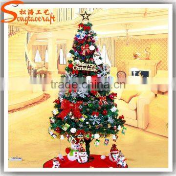 2015 New Product Xmas Tree Needle Pine Tree Fiber Optic Decorative Plastic Mini Christmas Trees for Home Decoration photo-5