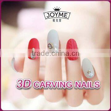 Best Selling Free False Nails Thress Colors With Metal Beauty Fake Nail Tip photo-2