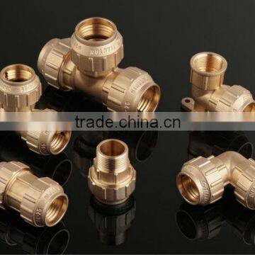 PE PIPE BRASS FITTING TEE photo-2