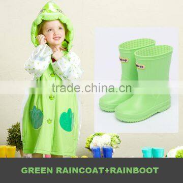 2017 New Design OEM PVC Kids Children Raincoat Rain Boot Manufacturer photo-4