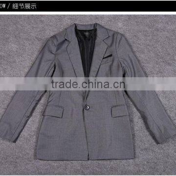 2016 Office Ladies Suits Slim Cut Ladies Tuxedo Pant Suit photo-6