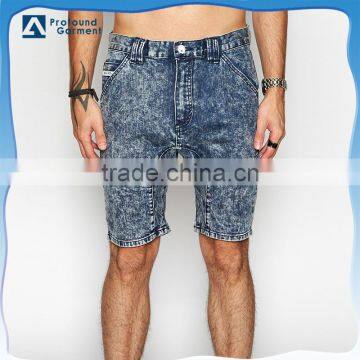 Men's cheap washed wholesael short jeans/denim short pants for men