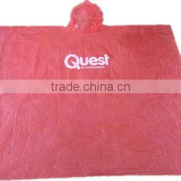 PE Disposable Multi Ponchos for Promotion