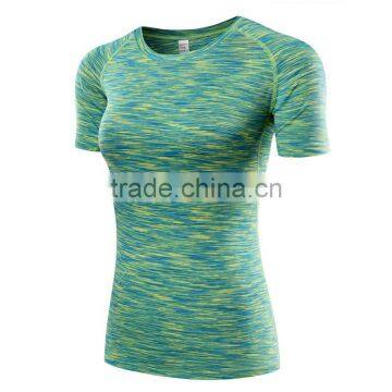 Fashion Wholesale Fitness Apparel Womens Tights Sport Yoga T-shirt Wear photo-5