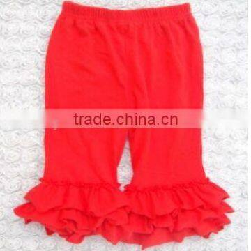 China Product and Low Price Wholesale Best Selling Boutique Cotton Ruffle Pants for Baby Kids for Spring and Autumn Wearing photo-3