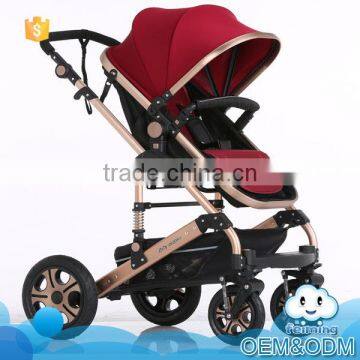 Most Popular Good Baby Child Products 2-in-1 Aluminum 5 Point Safety Buckle Fashion Stroller photo-2