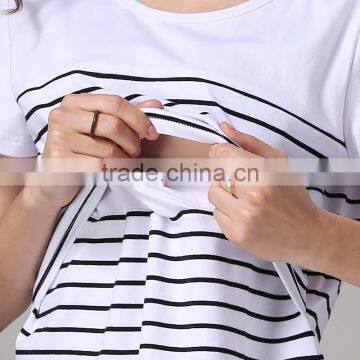 Wholesale Cotton Maternity Clothing Pregnant Mother Outdoor Tops photo-5