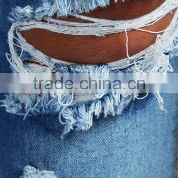 Ladies Fashion Skinny Jeans 2016 High Quality Ripped Denim Jeans photo-4