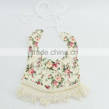 Real picture show !! wholesale kids garment soft infant wear floral baby bibs