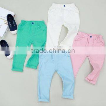Wholesale Children Denim Ruffle Pants Children Pants With Different Colors photo-3