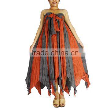 Fat Cotton Long Dresses Casual Summer Dress Hot Sale photo-2